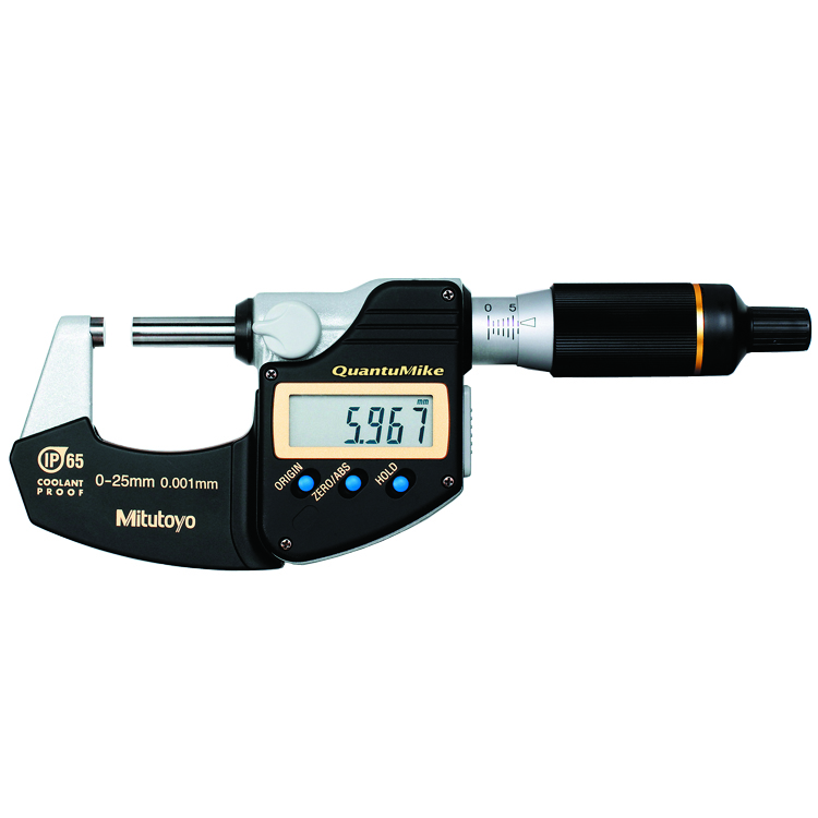 日本mitutoyo三豐QuantuMike(快進千分尺)293系列—IP65防冷卻液千分尺進給速度達到2mm/revMDE-MJ/PJ